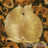 Cats Curled Together Animal Ai Art