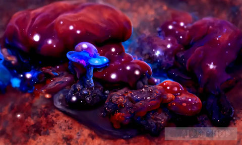 Celestial Fungus Ai Artwork