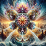 Celestial Radiance: Embracing The Divine Cosmic Deities Of Light Ai Artwork