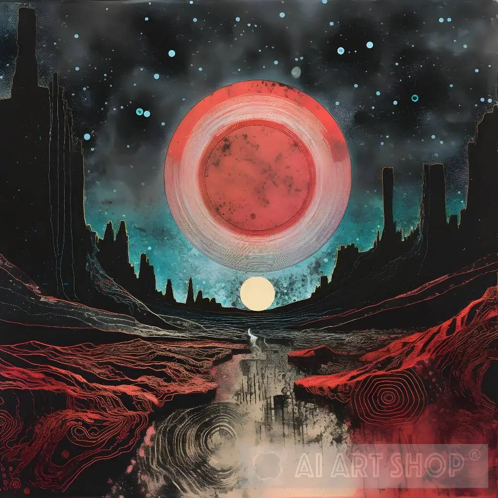 Celestial Reverie: A Journey Beyond – Captivating Cosmic Artwork