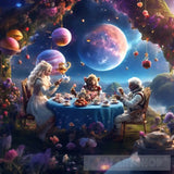 Celestial Tea Party Ai Artwork