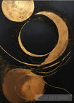 Celestialbodies In Black Gold Abstract Ai Art