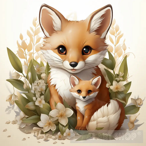 Charming Fox Animal Ai Art