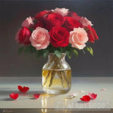 Charming Rose Scene: Tranquility And Romance In Shades Of Lavender Landscape Ai Art