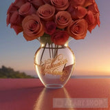 Charming Rose Scene: Tranquility And Romance In Shades Of Lavender Landscape Ai Art