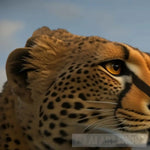 Cheetah Head Ai Artwork