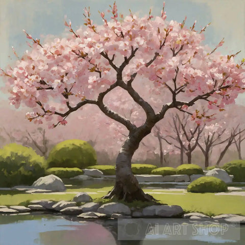 Cherry Blossom Tree Ai Artwork