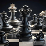 Chess Pieces On A Chessboard Ai Artwork