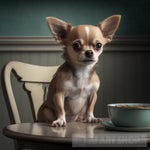 Chihuahua On Table Animal Ai Art