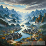 China Magnificent View Abstract Ai Art