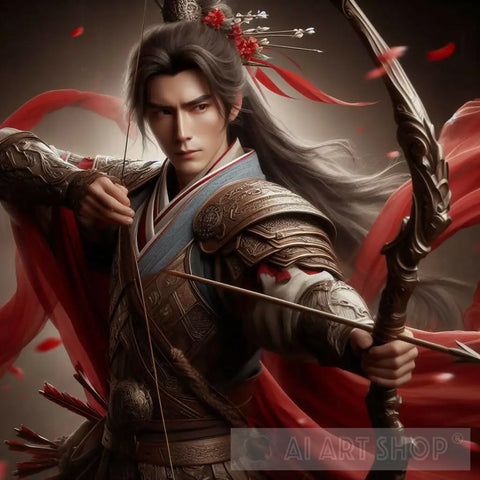 Chinese Archer Hero Ai Artwork