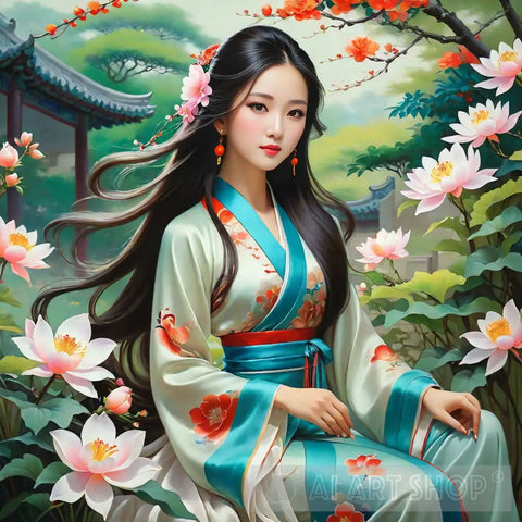 Chinese Woman Portrait Ai Art