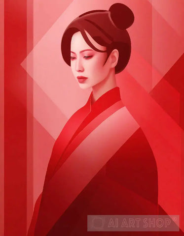 Chinese Women In Traditional Attire Ai Painting