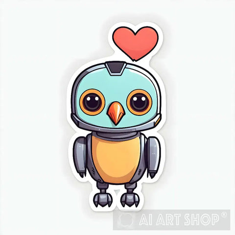 Chirpymate: Your Endearing Robotic Friend Ai Artwork