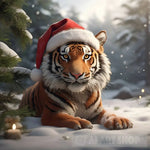 Christmas Tiger Animal Ai Art