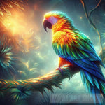 Chromatic Symphony: Ais Kaleidoscopic Parrot Ai Artwork