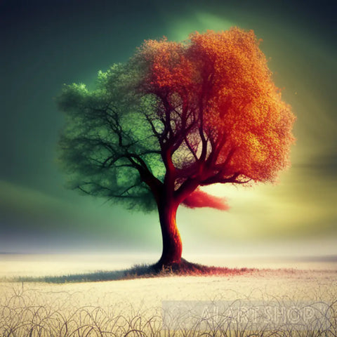 Cinematic Tree Scenery Abstract Ai Art