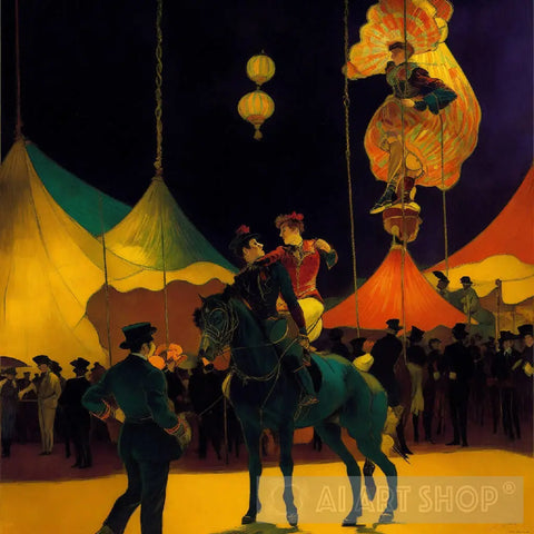 Circus At Night Ai Painting