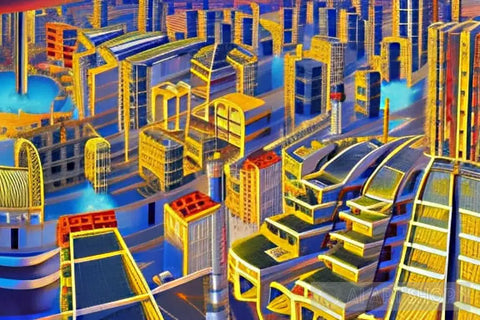 City Future Architecture Ai Art