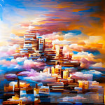 City In The Clouds Ai Artwork