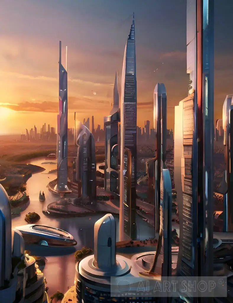 #sunset #utobia #AI #beauty #future