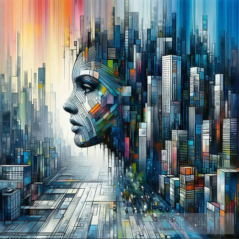 Cityscape Chronicles: Femme Fusion Pop Ai Art