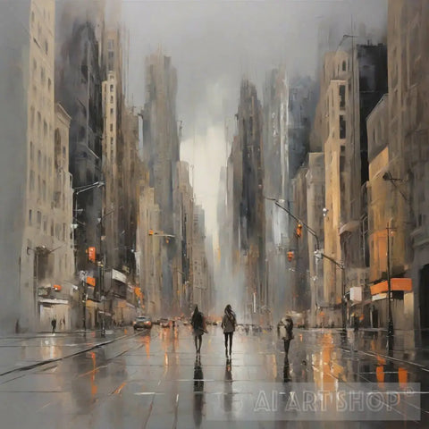 Cityscape Emotion Expressionism Ai Art