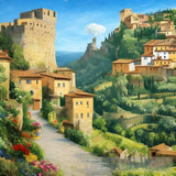 Civita Castellana Italy Landscape Ai Art