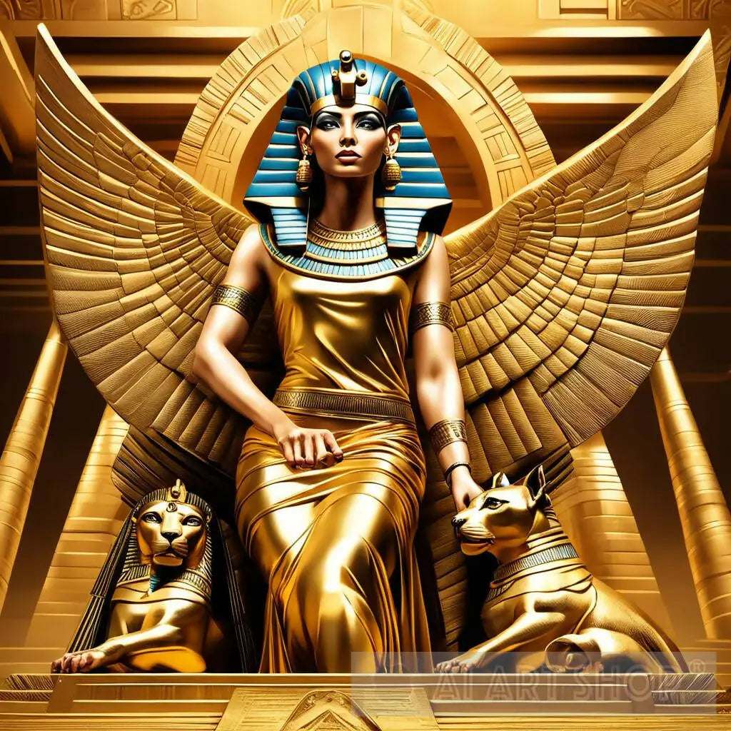 cleopatra with her sphinx