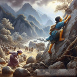 Climber Child Ai Painting
