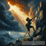 Climber Child Ai Painting