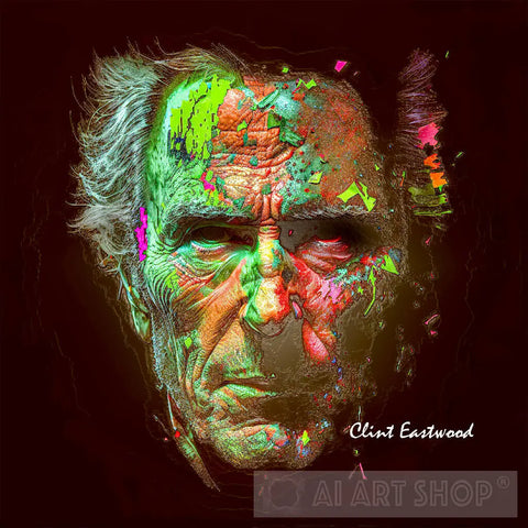 Clint Eastwood Portrait Ai Art