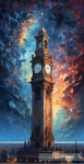 Clock Tower Ai Painting