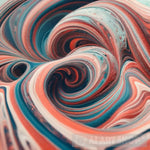 Close-Up Of Colorful Wave Tangled Paint Abstract Art Abstract Ai Art