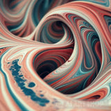 Close-Up Of Colorful Wave Tangled Paint Abstract Art Abstract Ai Art