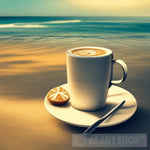 Coffee At The Beach Ai Artwork