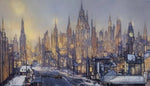 Cold Outskirts Of A City Ai Painting