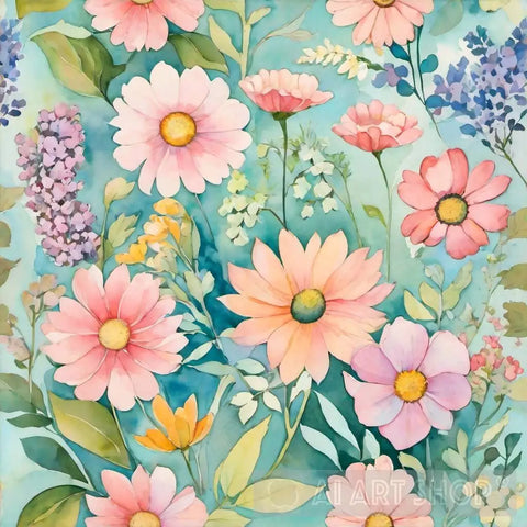 Collage Of Flowers Ai Painting