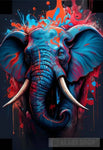 Color Elephant Animal Ai Art