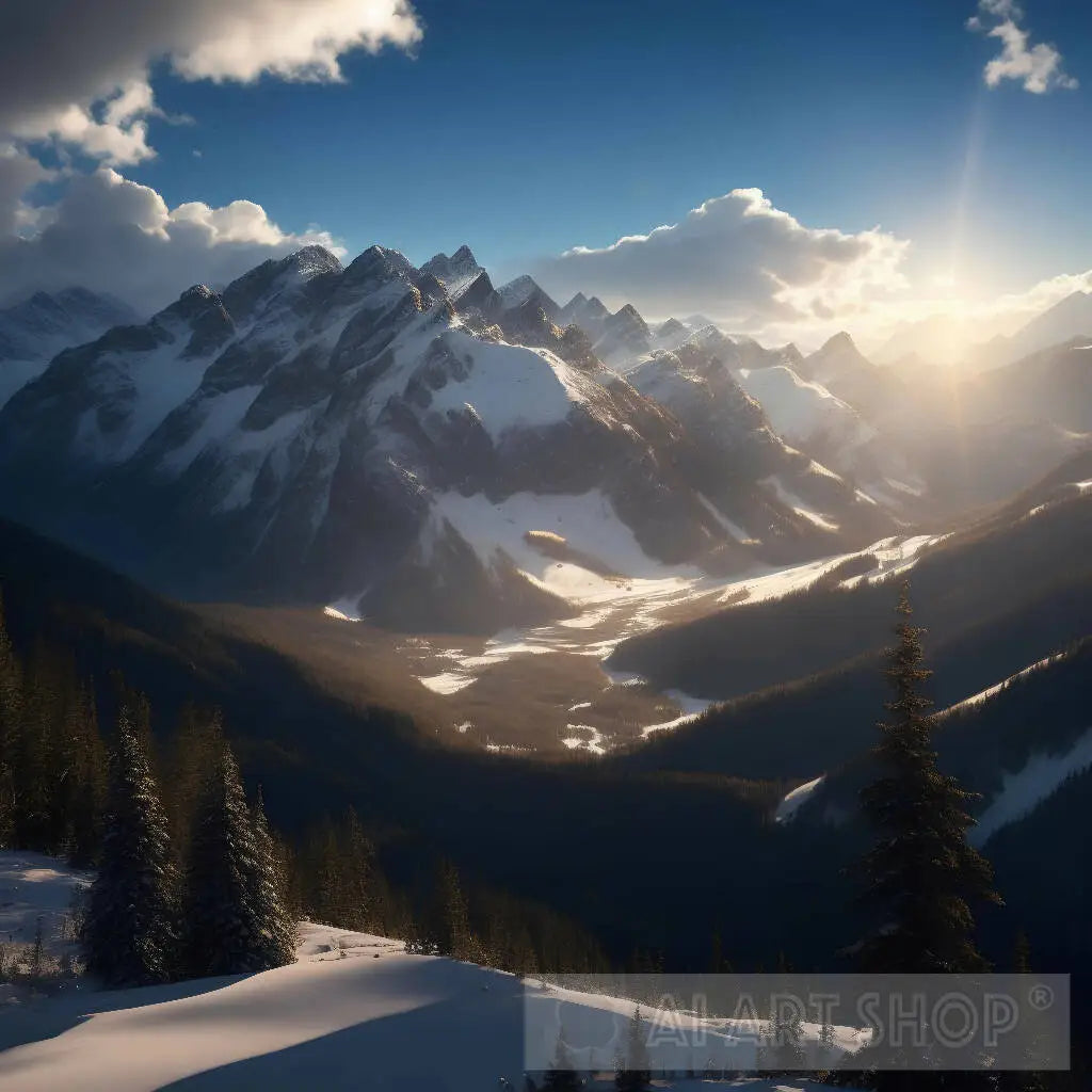 color photo of a vast wilderness with an extreme beauty panoramic l...