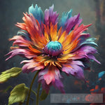 Colored Flower. Ai Painting