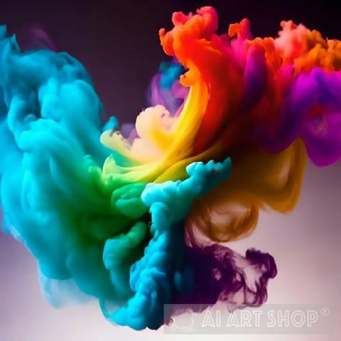 Colored Smoke - Dancing Love Ecstacy Ai Artwork