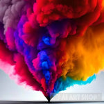 Colored Smoke - Dancing Love Hurricane Ai Artwork