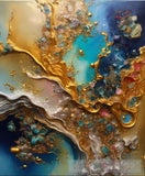 Colorful Abstract Painting Oil And Water Complex Complicated Bright Abstract Ai Art