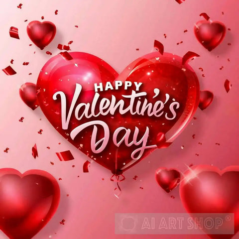 Colorful Background Design For A Happy Valentines Day 2 Ai Artwork