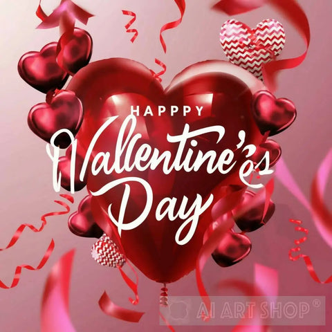 Colorful Background Design For A Happy Valentines Day 3 Ai Painting