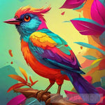 Colorful Bird Animal Ai Art