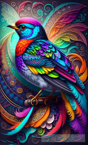 Colorful Bird Digital Animal Ai Art #38 Animal Ai Art