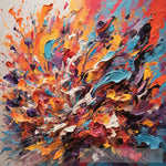 Colorful Chaos Abstract Ai Art