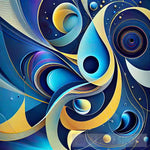 Colorful Circles In Abstract Fractal Art Ai